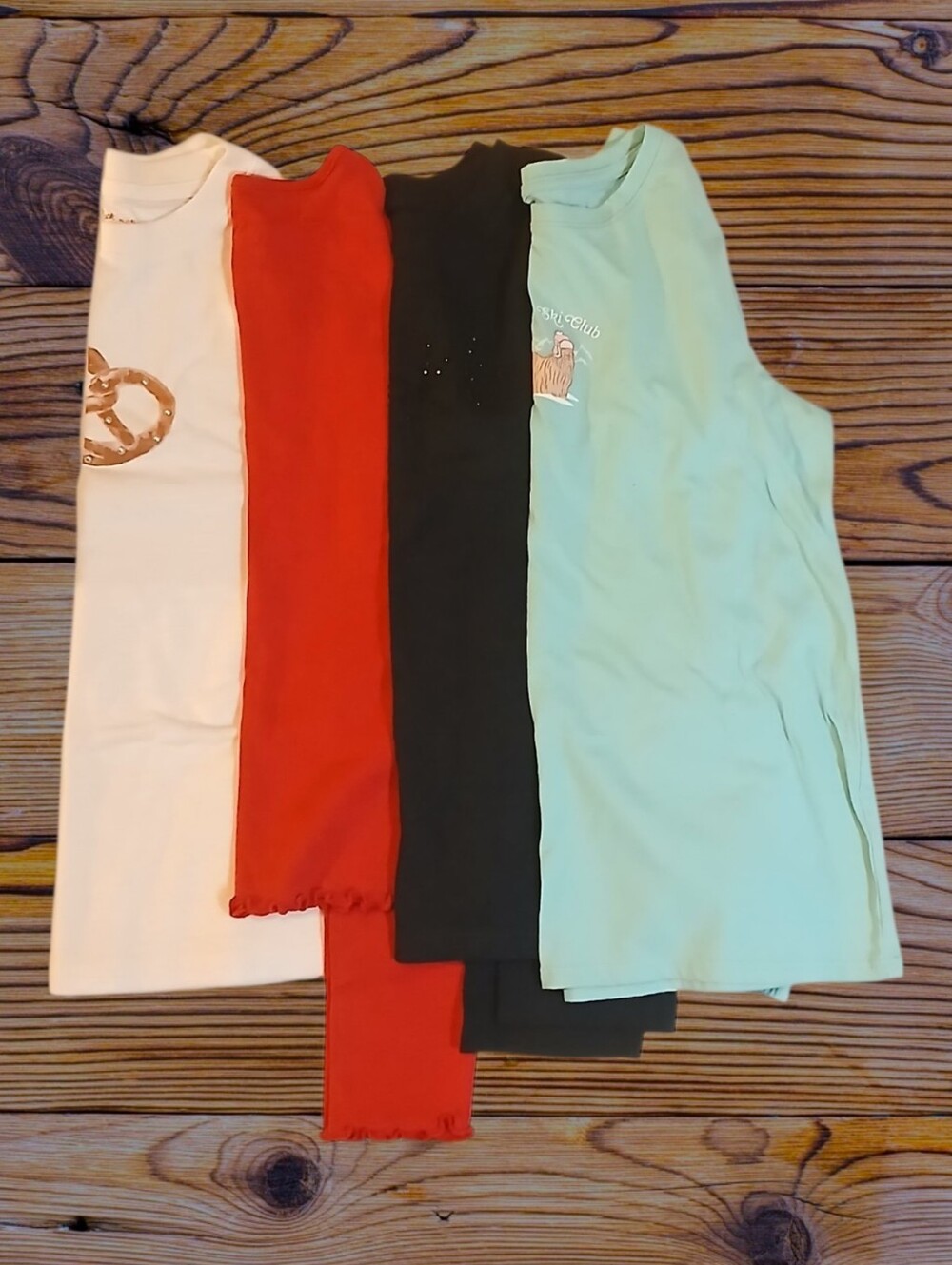 Cat & Jack Girls Long & Short Sleeve Shirt Lot of 4 Size XL 14 Graphic Tees